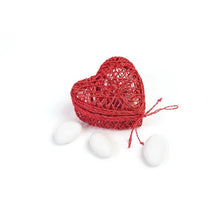 Carica l'immagine nel visualizzatore di Gallery, Scatolina Cuoricino abaca