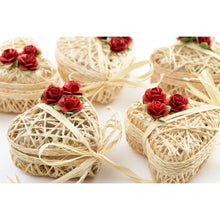 Carica l'immagine nel visualizzatore di Gallery, Scatolina Cuoricino abaca
